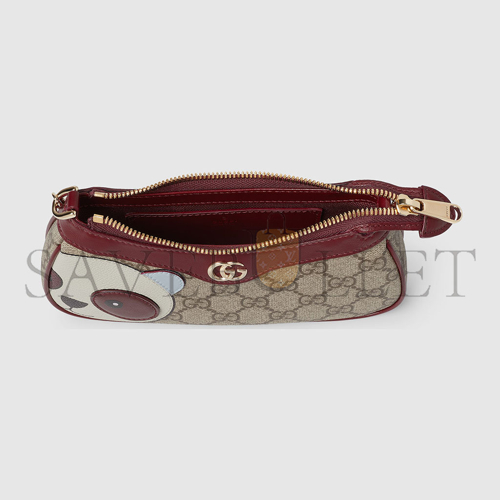 GUCCI GG MINI BAG WITH PANDA DETAIL 818763 (19*10*3.5cm) GUCCI GG MINI BAG WITH PANDA DETAIL 818763 (19*10*3.5cm)